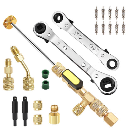 Wayona front layout kit showing all 22 pieces and organized case benefit quick access