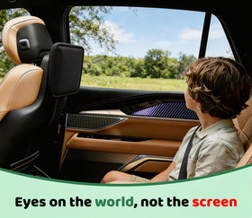 WBLATP installed in vehicle demonstrating tidy concealed rear screens