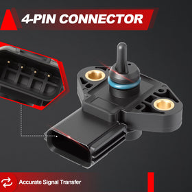 Wbsteanaten MAP sensor connector close-up illustrating secure electrical contact
