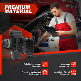 Wbsteanaten MAP sensor installed underhood demonstrating OEM-style fit benefit