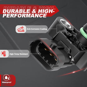 Wbsteanaten MAP sensor size shown next to ruler for quick scale benefit