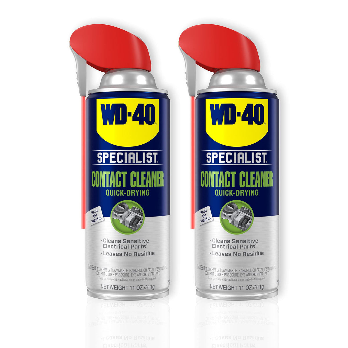 WD-40 Specialist front packaging twin pack showing product and label benefits