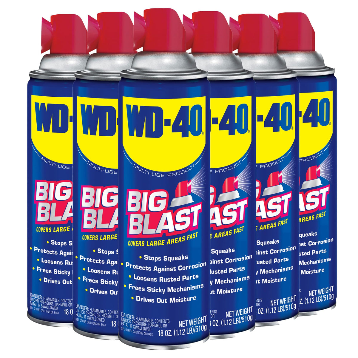 WD-40 big-blast front packaging showing can and label for easy identification