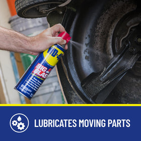 WD-40 big-blast six-pack stored on shelf offering ready supply for maintenance