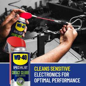 WD-40 Specialist nozzle detail highlighting precise spray control for targeted cleaning