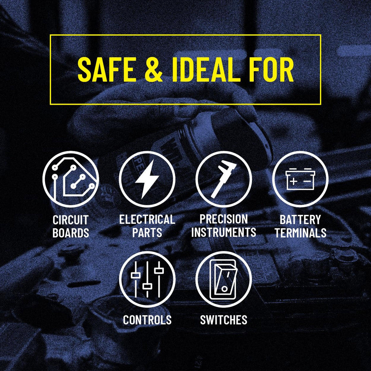 WD-40 Specialist aerosol pattern demonstrating pinpoint spray for accurate cleaning without waste