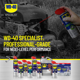 WD-40 Specialist can held in hand for scale to show 11 oz size and easy handling