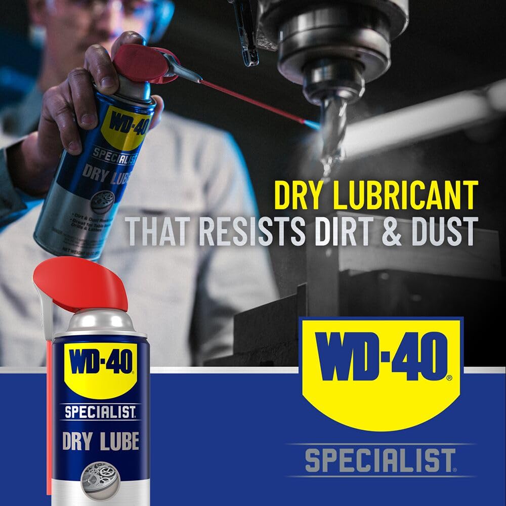 WD-40 Specialist dry lube applied to a door lock for smooth, clean operation