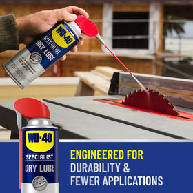 WD-40 Specialist dry lube spraying thin film for precise application and reduced mess