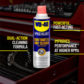 WD-40 Specialist precision straw attached for accurate cleaning and reach