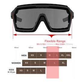 WDP100 profile with bendable nose pads for personalized comfort