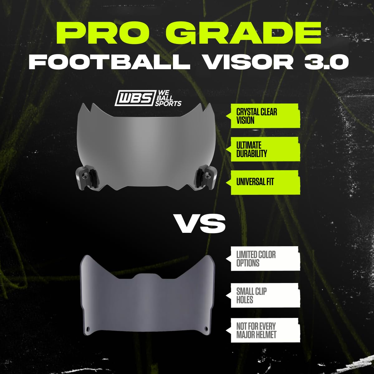 We Ball Sports close-up of lens coating highlighting anti-fog and scratch resistance