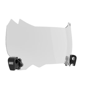 We Ball Sports clear visor front view showing lens clarity and improved visibility