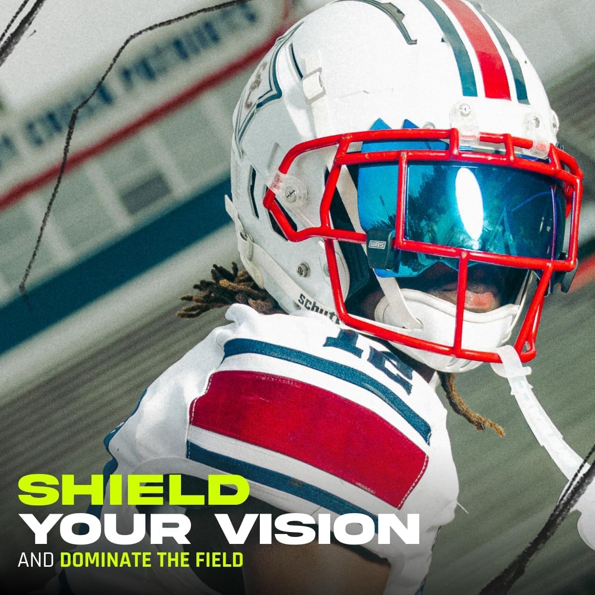 We Ball Sports visor with WBS clips demonstrating tool-free installation benefit