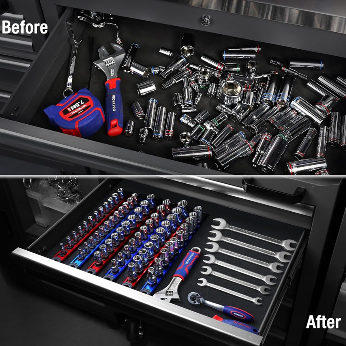 WEAREN workbench lifestyle shot showing streamlined workflow and accessibility