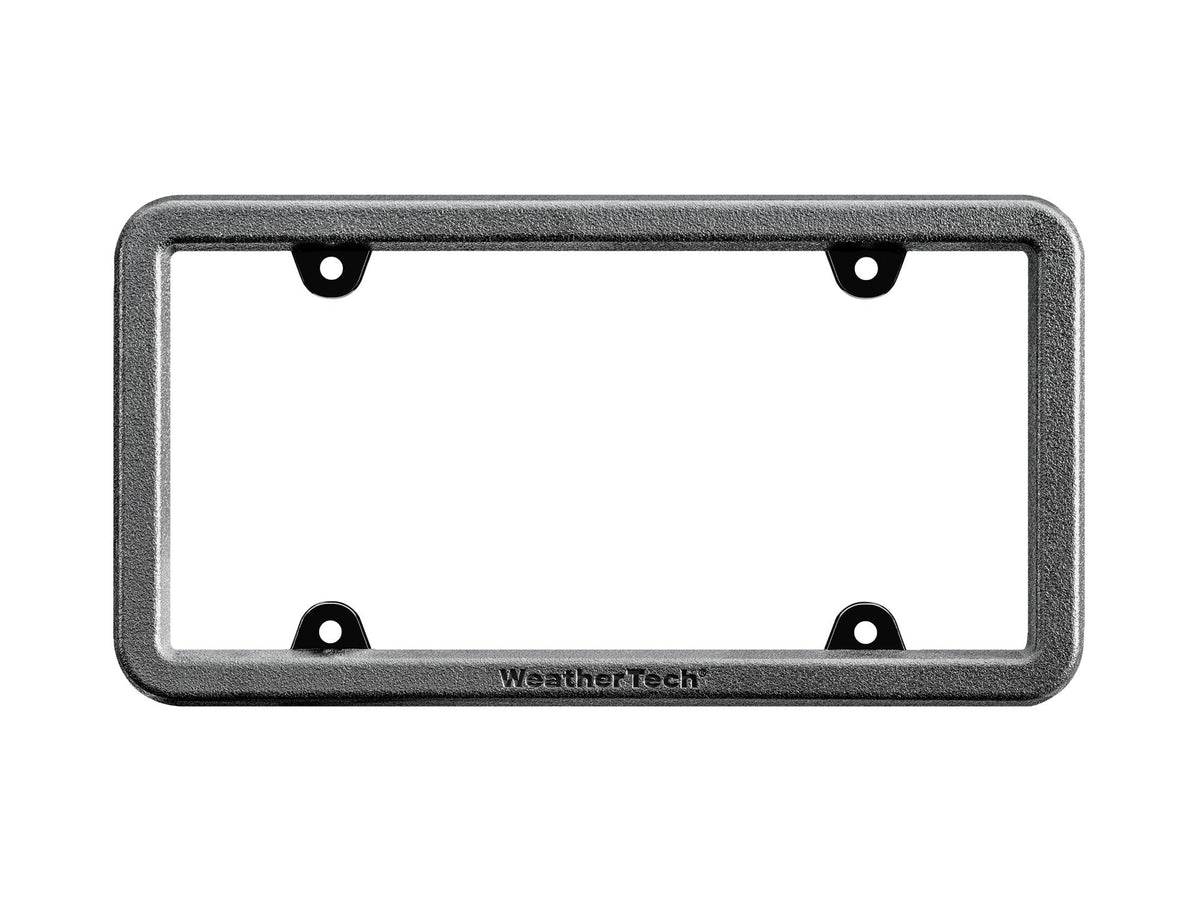 WeatherTech BumpFrame close-up texture revealing satin-black finish and grip
