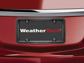 WeatherTech BumpFrame label and materials showing polycarbonate core durability