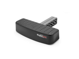 WeatherTech BumpStep front mounted in hitch showing protective extension and coverage