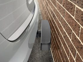 WeatherTech BumpStep XL next to ruler for clear size and scale benefit