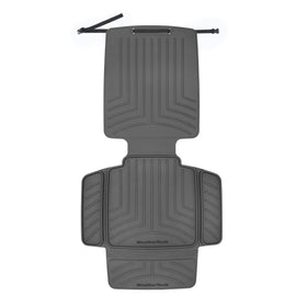 WeatherTech protector front view showing full coverage and easy installation benefit