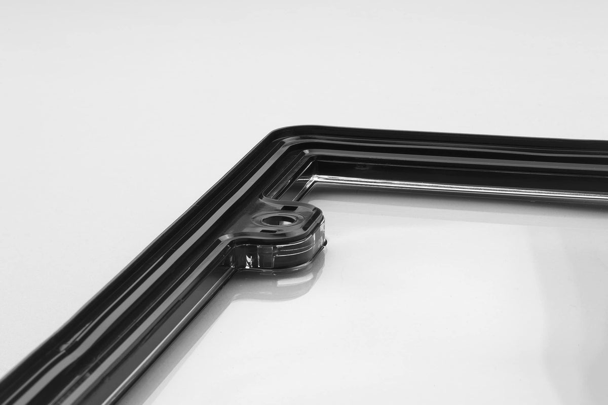 WeatherTech ClearCover scale comparison showing compact profile and durable plate defense