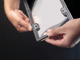 WeatherTech ClearCover click-and-stay screw cap detail showing secure fasten and easy access