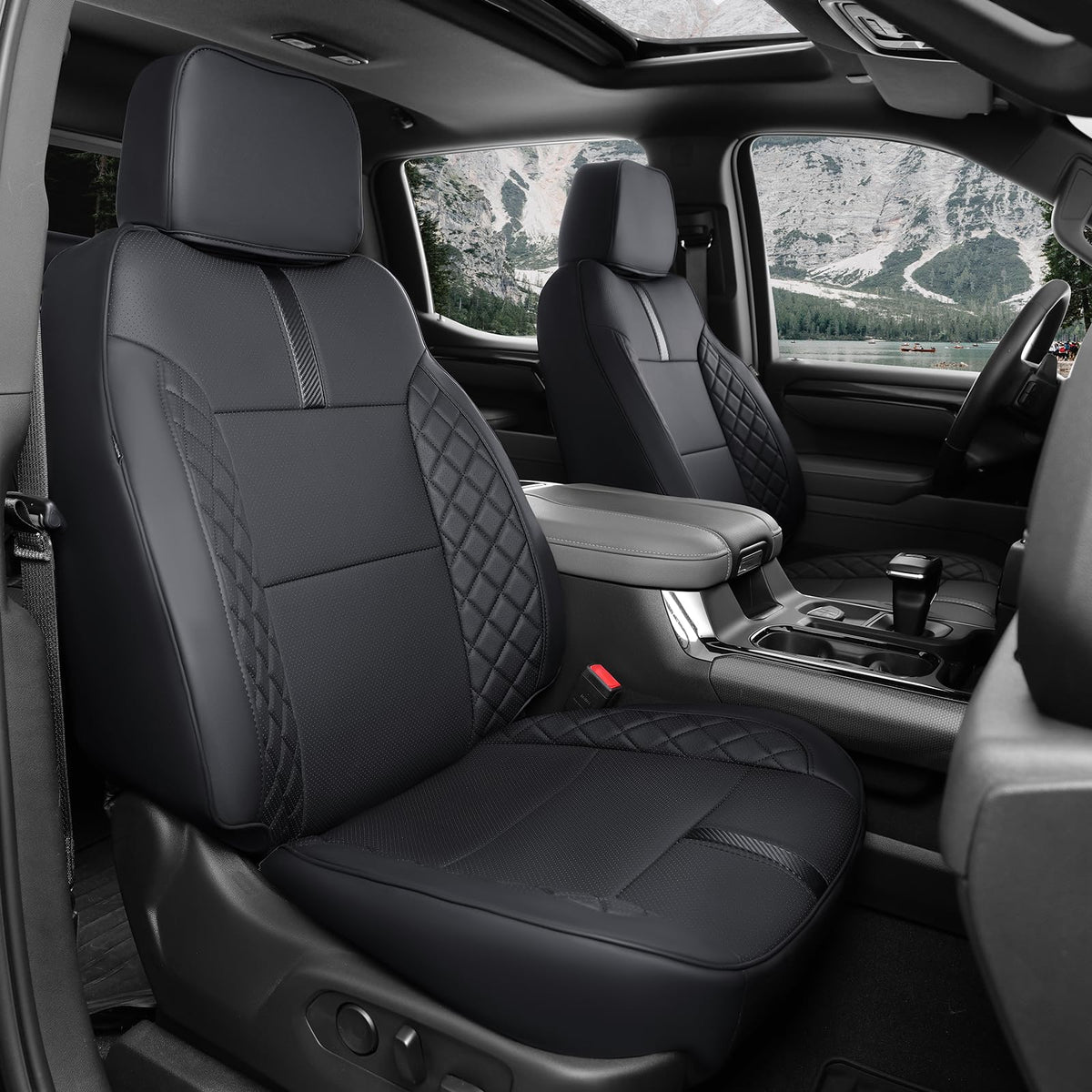 WeatherWard front and rear seat full view showing tailored fit and protection