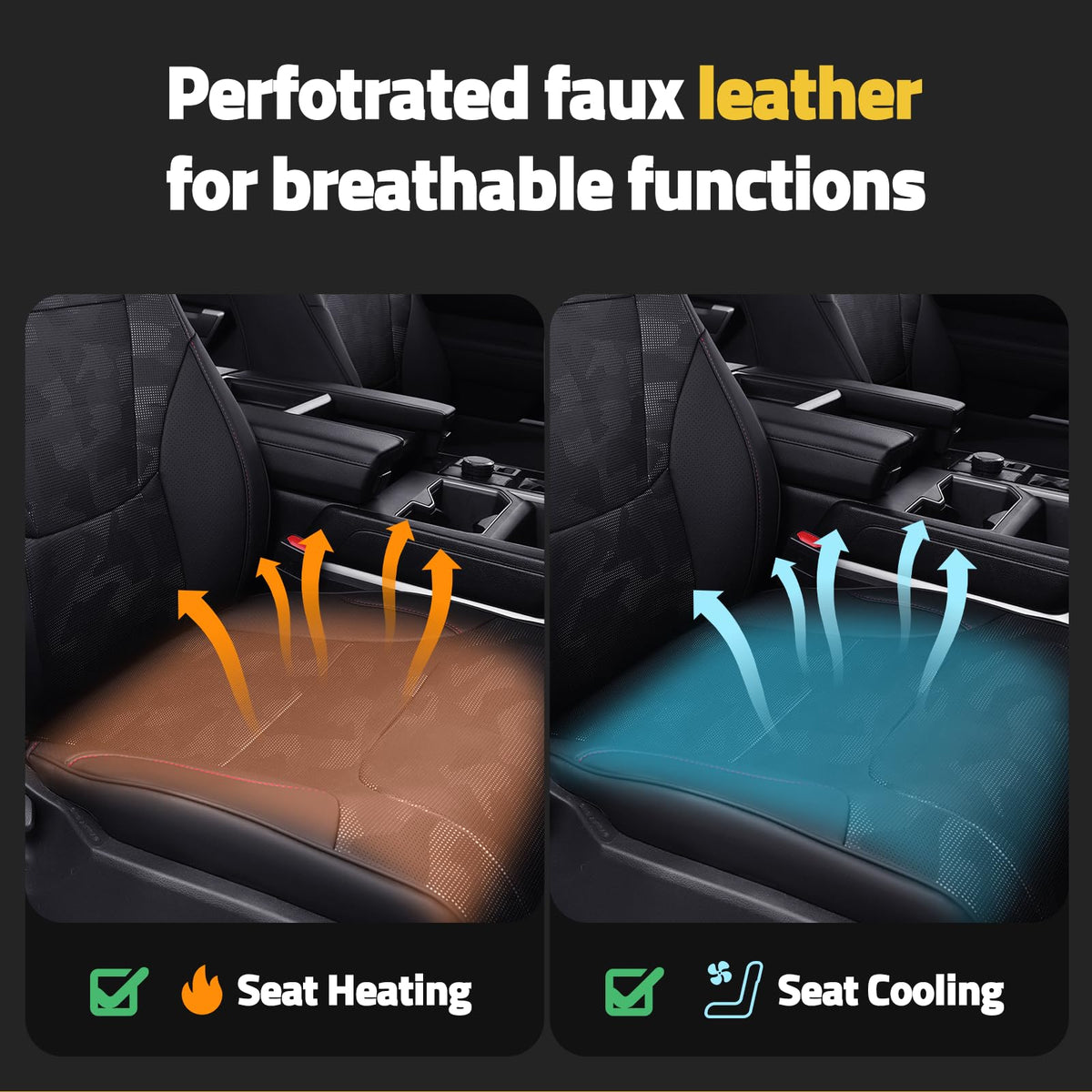 WeatherWard seat cover installed in Toyota Tundra cab preserving functionality and look
