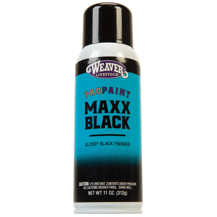 Weaver Livestock Stierwalt Maxx Pro-Touch black packaging showing the product and its rich finish