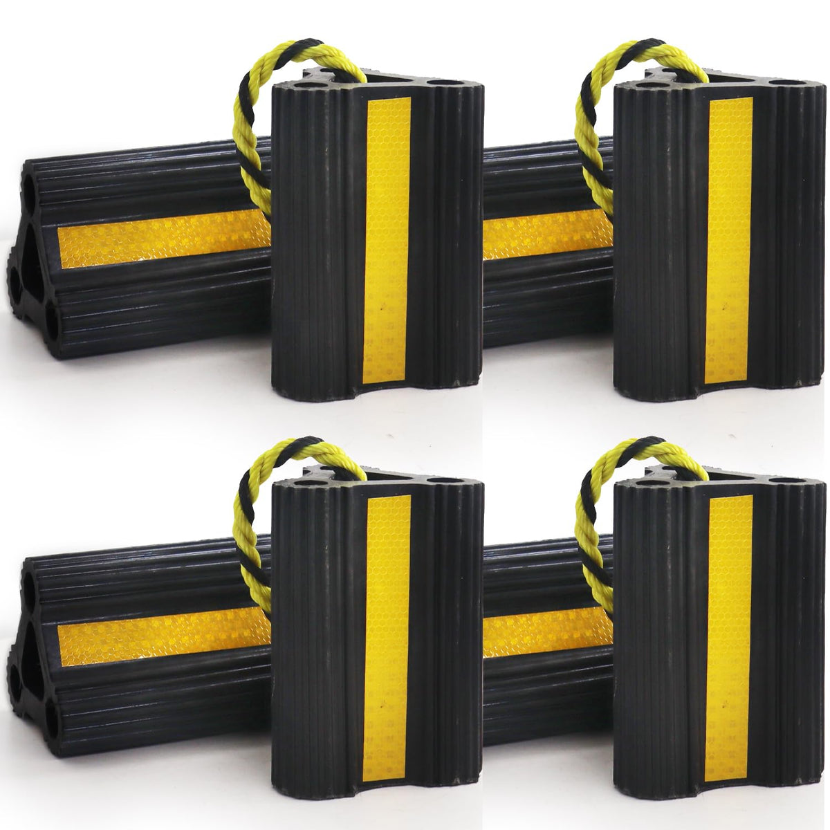 WECARLLE front packaging showing full eight-piece chock set for clear purchase decision