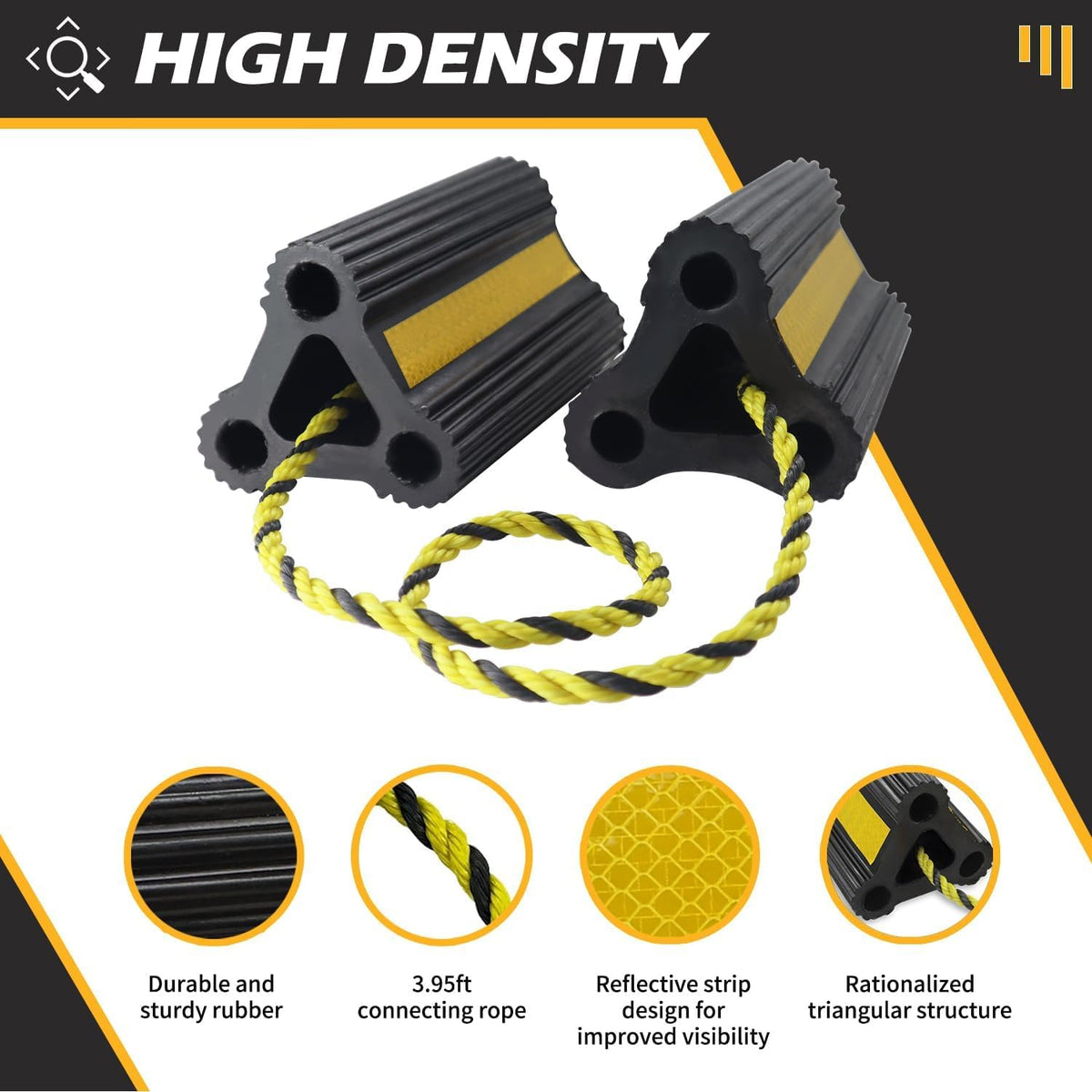 WECARLLE reflective strips detail improving nighttime visibility and safer placement