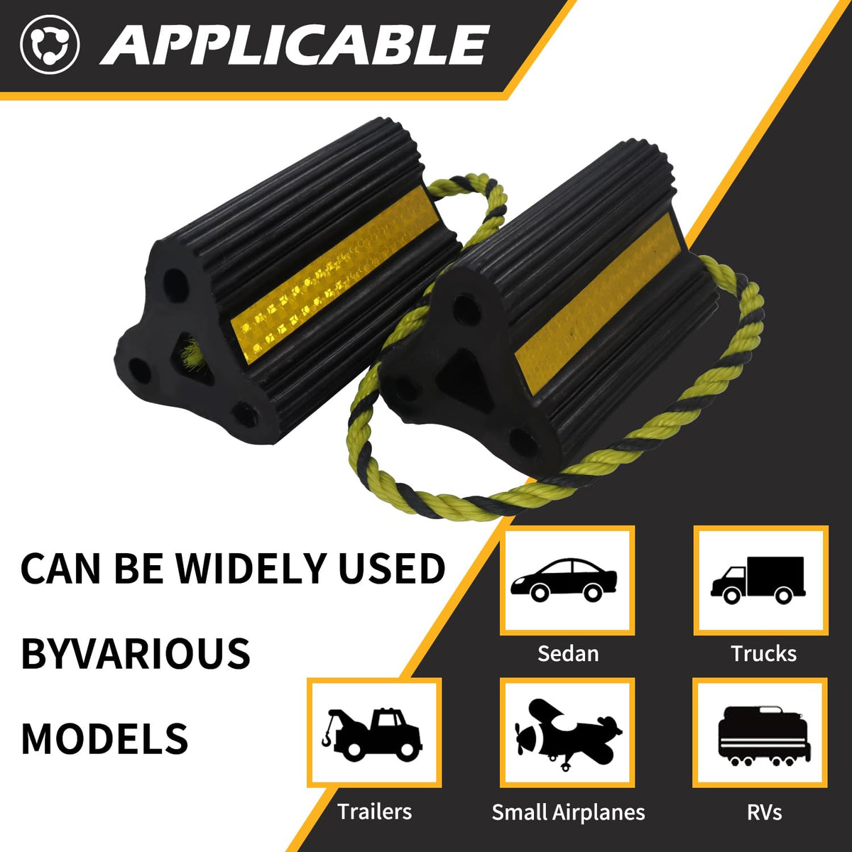 WECARLLE reflective strips detail improving night visibility and campsite safety