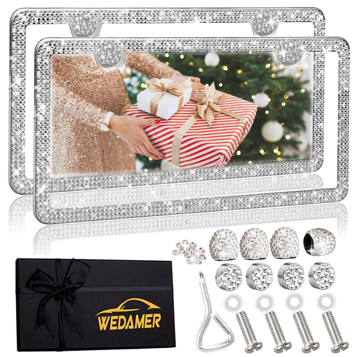 WEDAMER front packaging showing frames and valve caps, adds instant glam