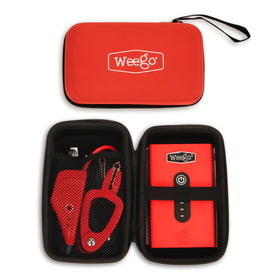 Weego 44s jump starting a car engine demonstrating quick roadside recovery benefit
