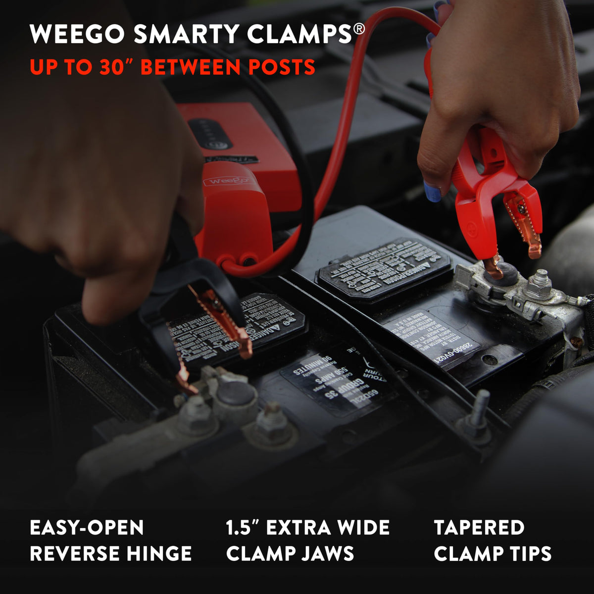 Weego 44s tucked in glove box to show scale and easy automotive storage benefit