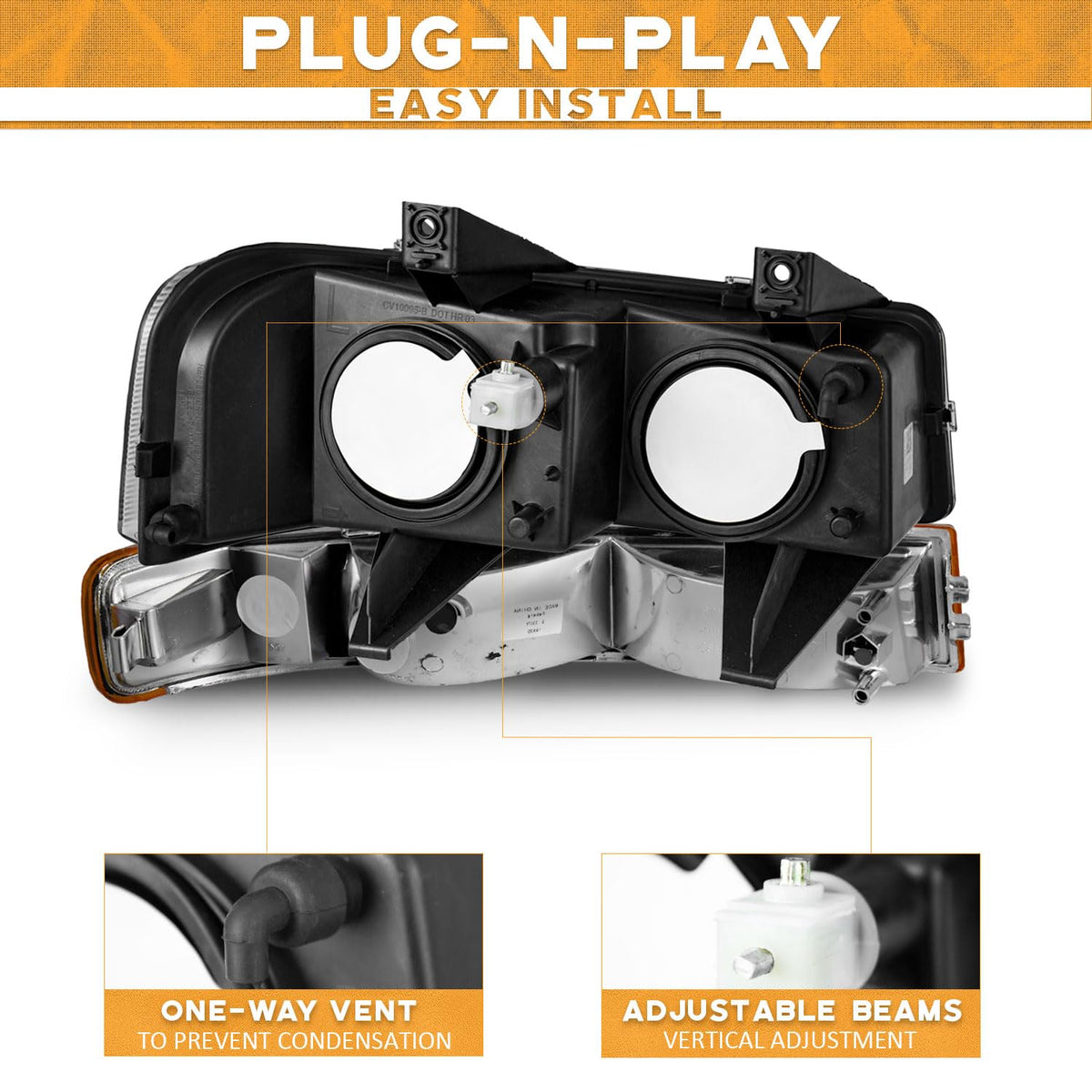 WEELMOTO backside connector view demonstrating plug-and-play benefit