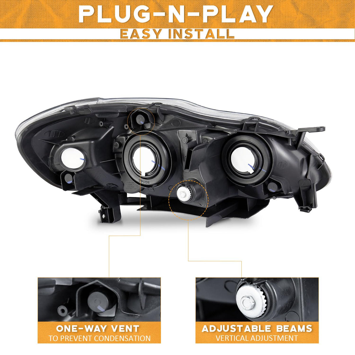 WEELMOTO bulb socket and wiring ready for plug-and-play installation and convenience