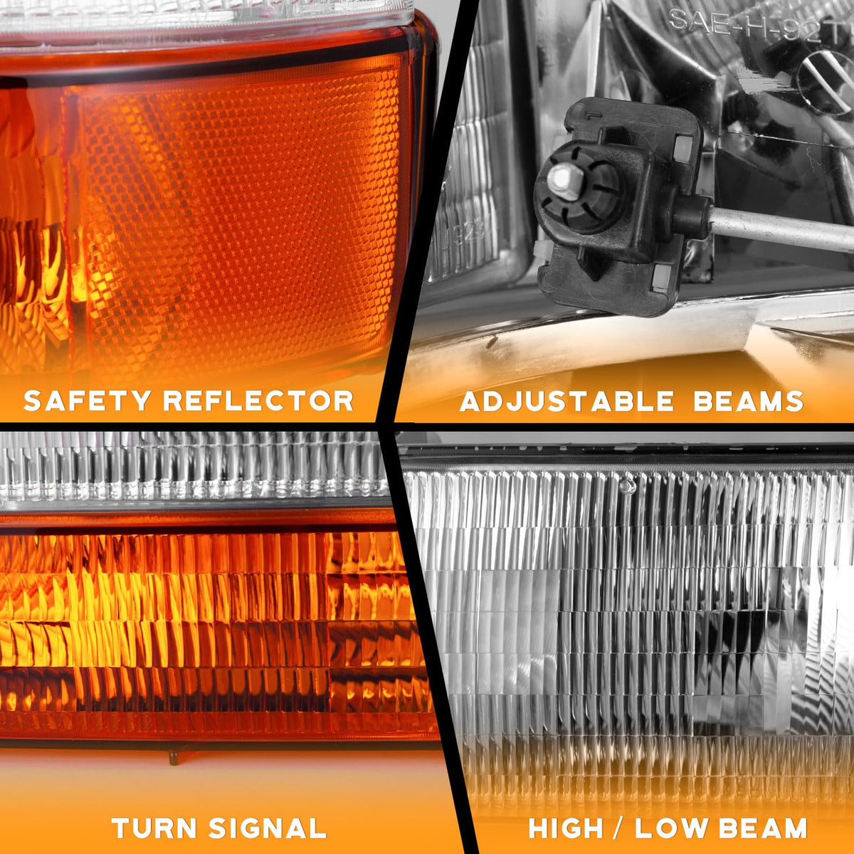 WEELMOTO corner signal lens detail showing crisp signal visibility