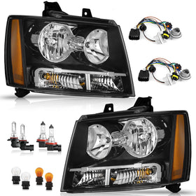 WEELMOTO front assembly showing fit for Chevy Avalanche/Suburban/Tahoe and factory alignment benefit