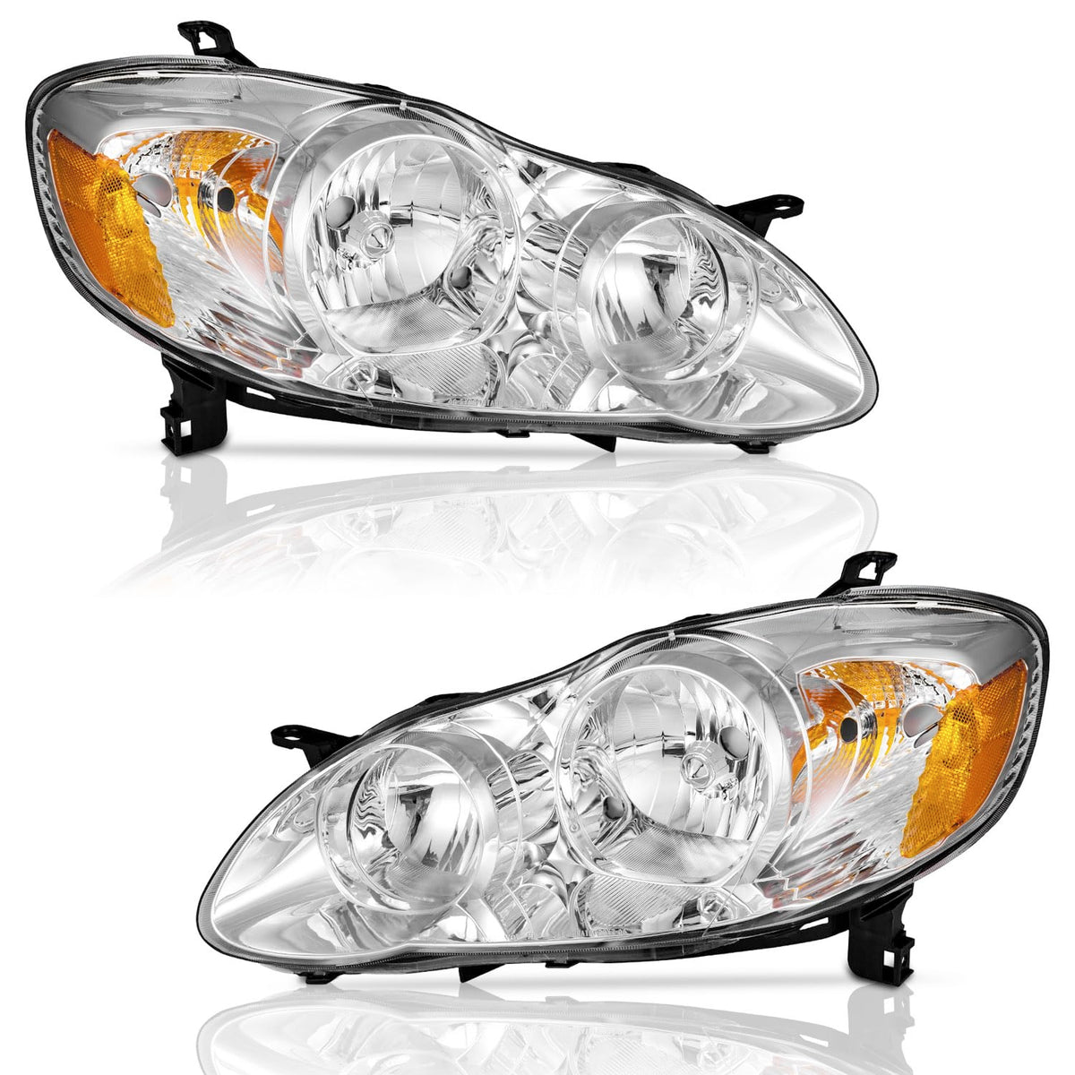 WEELMOTO front headlight assembly showing exact OEM fit and improved appearance