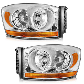 WEELMOTO front view headlight showing exact OEM fit and fresh chrome finish