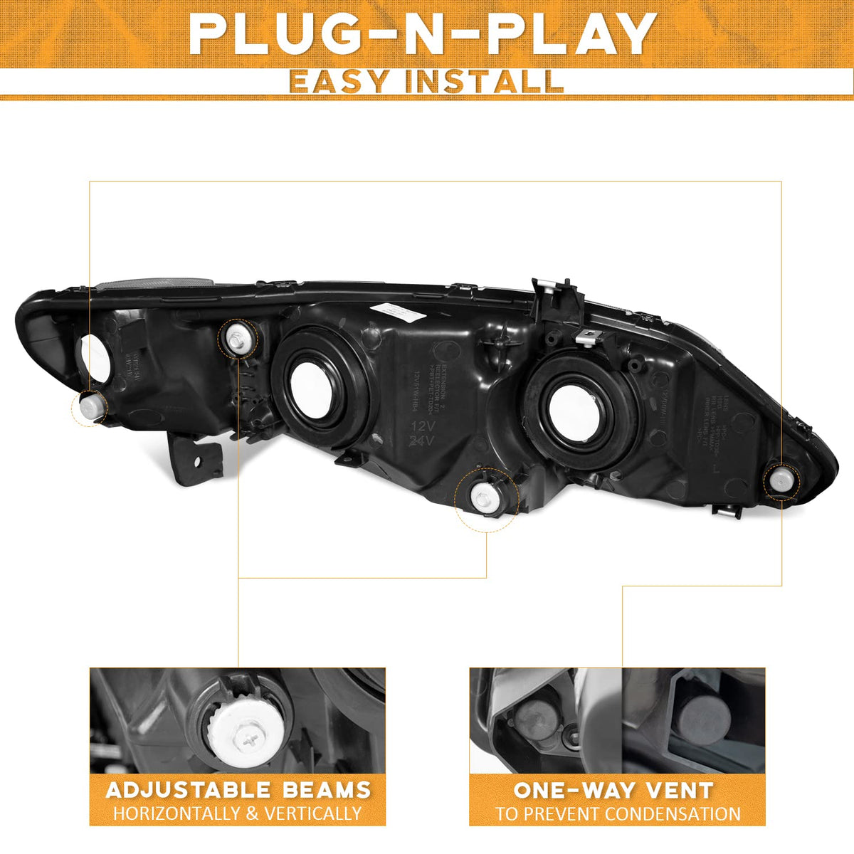 WEELMOTO rear housing with plug connectors for easy plug-and-play installation