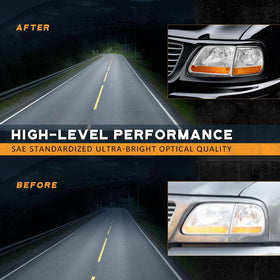 WEELMOTO headlight beam pattern at night showing focused illumination benefit
