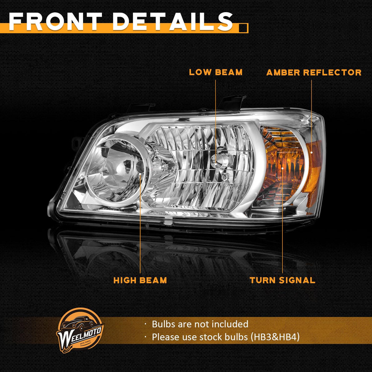 WEELMOTO rear mounting points view ensuring direct-fit replacement