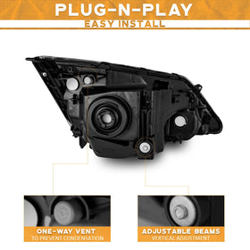 WEELMOTO left headlight backside connectors showing plug-and-play ease