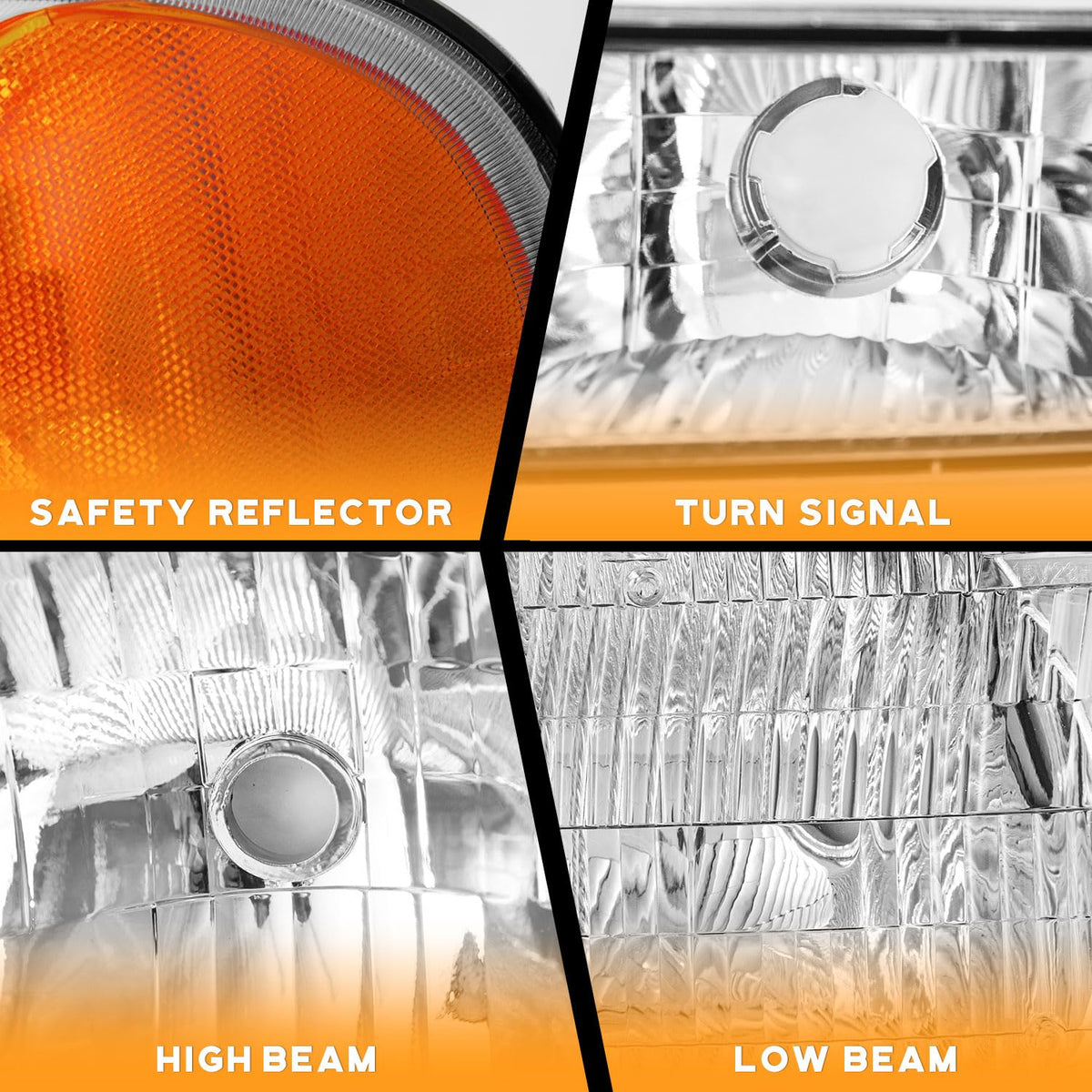 WEELMOTO lens and reflector detail demonstrating optimized light pattern