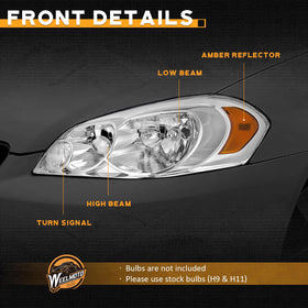 WEELMOTO nighttime driving lifestyle shot showing brighter, clearer road view