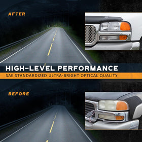 WEELMOTO night beam pattern on road showing broad, SAE-compliant coverage