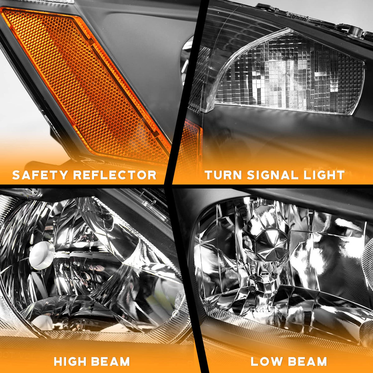 WEELMOTO passenger side close-up showing reflector detail and road visibility benefit