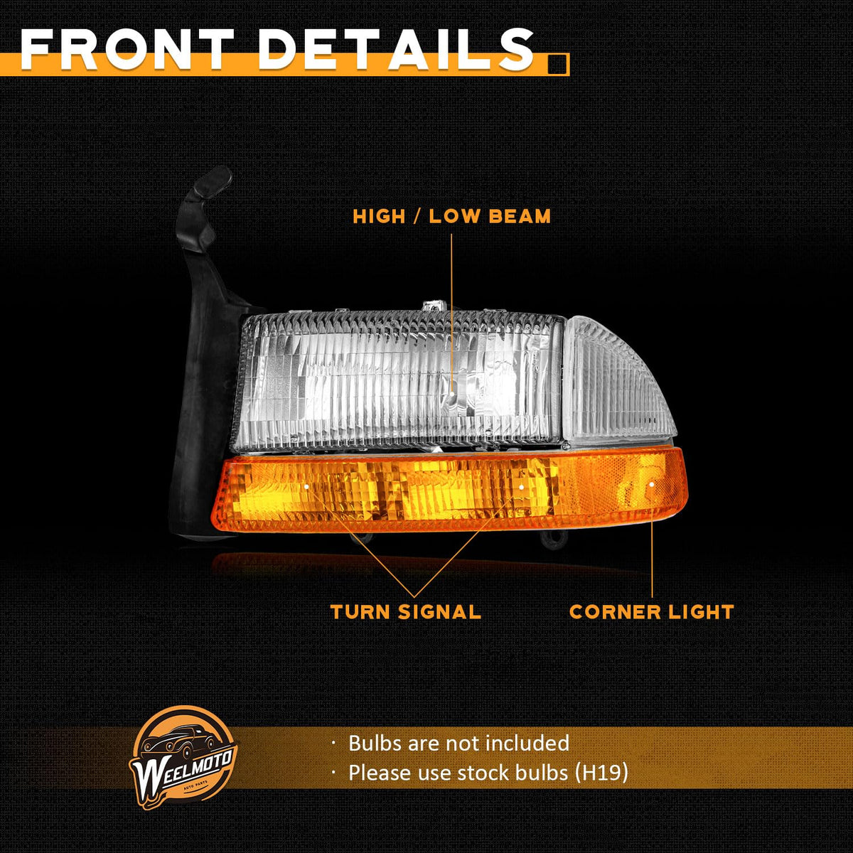 WEELMOTO scale comparison showing accurate OEM-size fitment